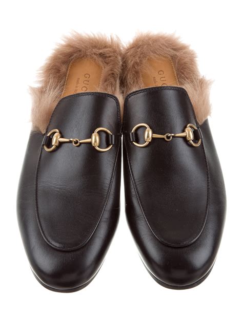 Gucci mink slippers